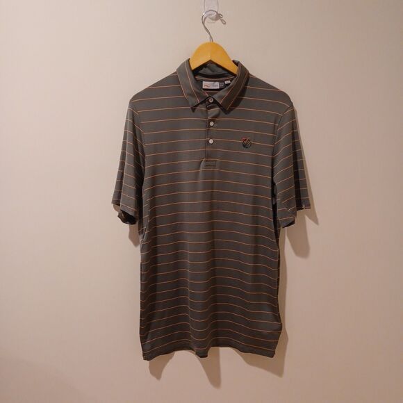 KJUS Soren Golf Polo Shirt Mens M Country Golf Club Of Purchase NY Short Sleeve - Picture 1 of 7